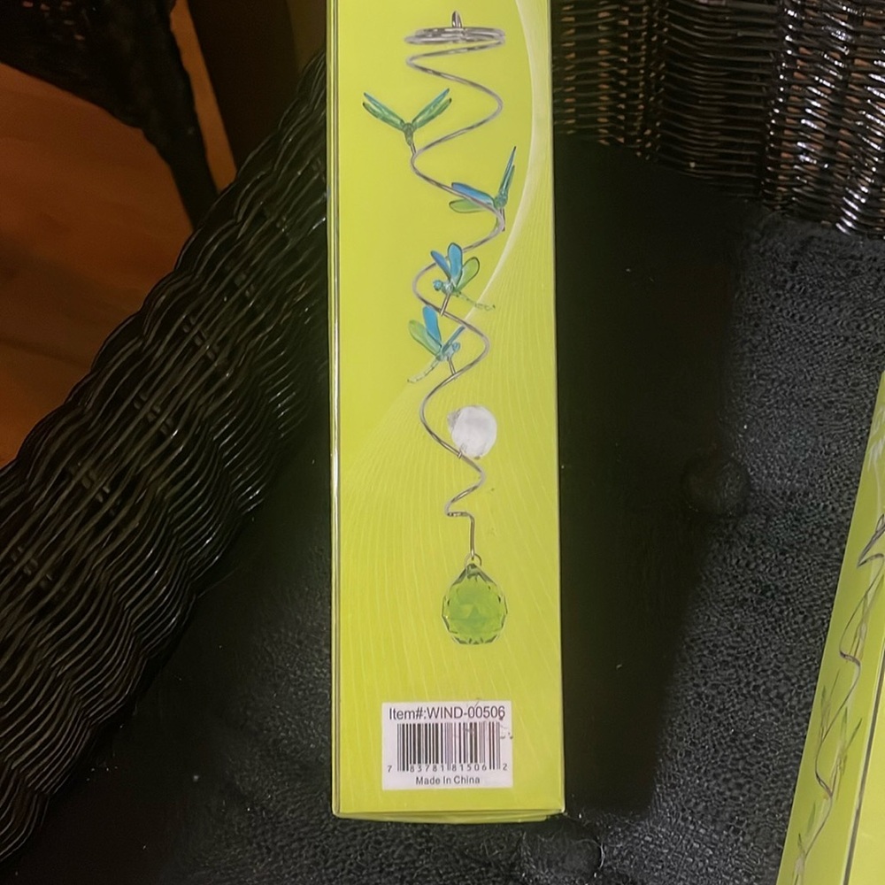 Green & Blue Dragonfly Wind Spinner